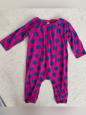 Tea collections Polka Dot One-Piece Romper - size 9-12 months